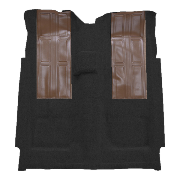 1972-1973 Ford Torino GT with 2 Fawn Inserts 2DR 4spd Loop Carpet Flooring 01 Black - ACC 01 Black