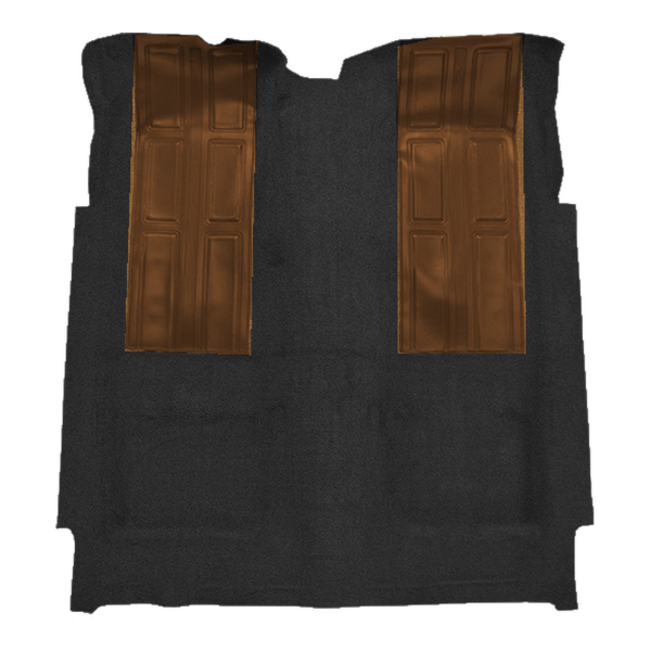 1972-1973 Ford Torino GT with 2 Fawn Inserts 2DR Auto Loop Carpet Flooring 01 Black - ACC 01 Black