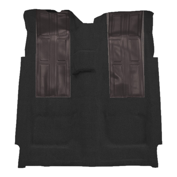 1972-1973 Mercury Montego GT 4spd with 2 Gray Inserts Loop Carpet Flooring 01 Black - ACC 01 Black