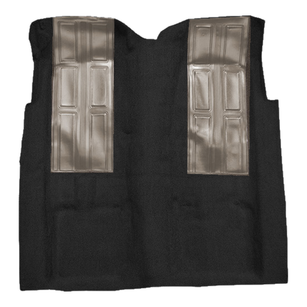 1972-1973 Mercury Montego GT Auto with 2 Gray Inserts Loop Carpet Flooring 01 Black - ACC 01 Black