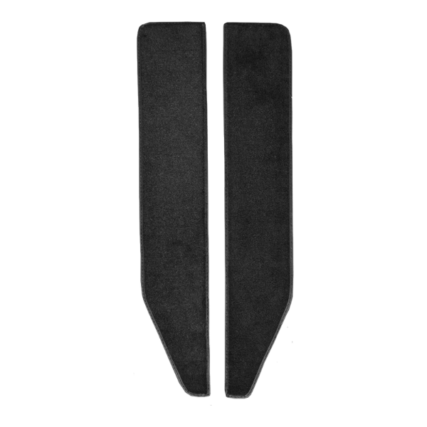 1973 Ford F-350 Door Panel Inserts with Cardboard 2pc Loop Carpet Flooring 01 Black - ACC 01 Black