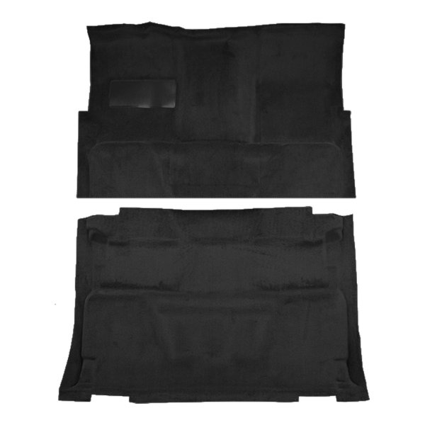 1973 GMC C35/C3500 Pickup Crew Cab 2WD 4spd Floor Shift Loop Carpet Flooring 01 Black - ACC 01 Black