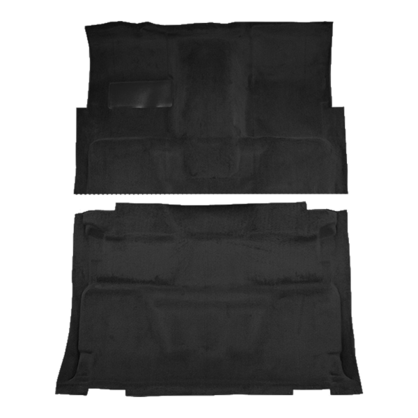 1973 GMC K35/K3500 Pickup Crew Cab 4WD Auto/4spd Loop Carpet Flooring 01 Black - ACC 01 Black