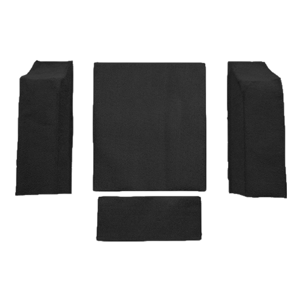 1974-1975 Jeep CJ5 Cargo Area Cutpile Carpet Flooring 801 Black - ACC 801 Black