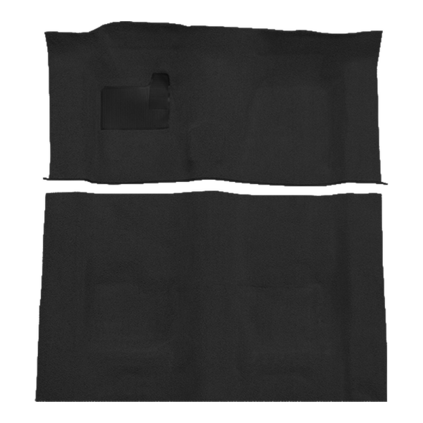 1974-1975 Pontiac Firebird Trans Am 4spd w/o Tail Cutpile Carpet Flooring 801 Black - ACC 801 Black