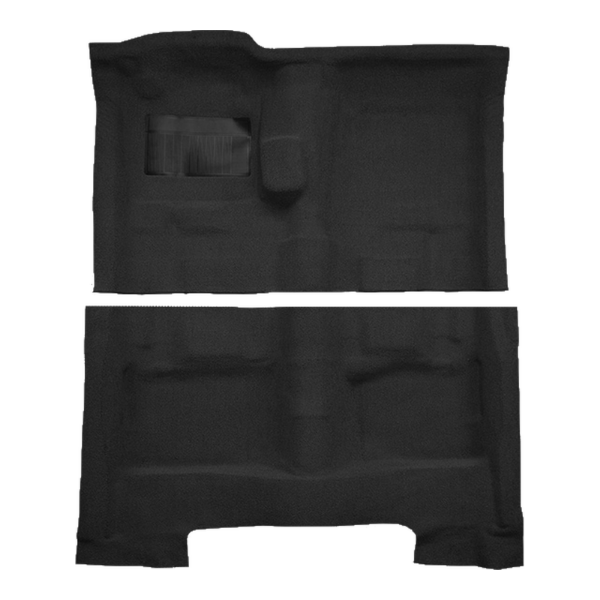1974-1978 Chrysler Newport 2DR 4spd Cutpile Carpet Flooring 801 Black - ACC 801 Black