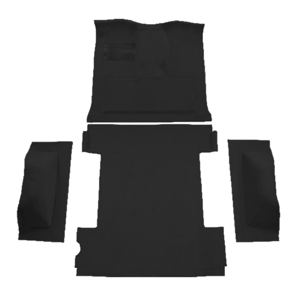 1974-1982 Dodge Ramcharger 2WD Complete Cutpile Carpet Flooring 801 Black - ACC 801 Black