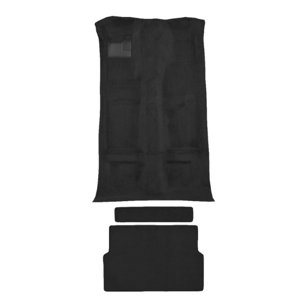 1975-1976 Chevrolet Vega Cosworth Complete Cutpile Carpet Flooring 801 Black - ACC 801 Black