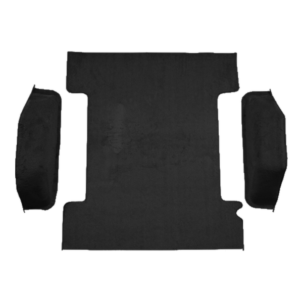 1975-1977 Chevrolet K5 Blazer Cargo Area Cutpile Carpet Flooring 801 Black - ACC 801 Black
