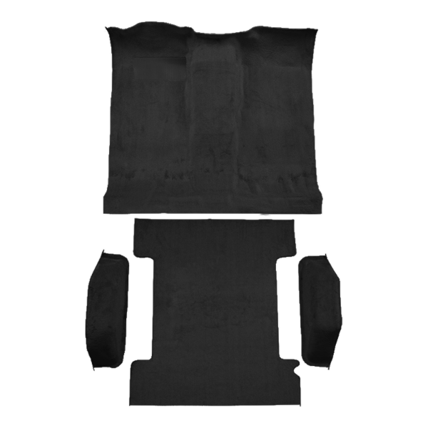 1975-1977 Chevrolet K5 Blazer Complete Cutpile Carpet Flooring 801 Black - ACC 801 Black