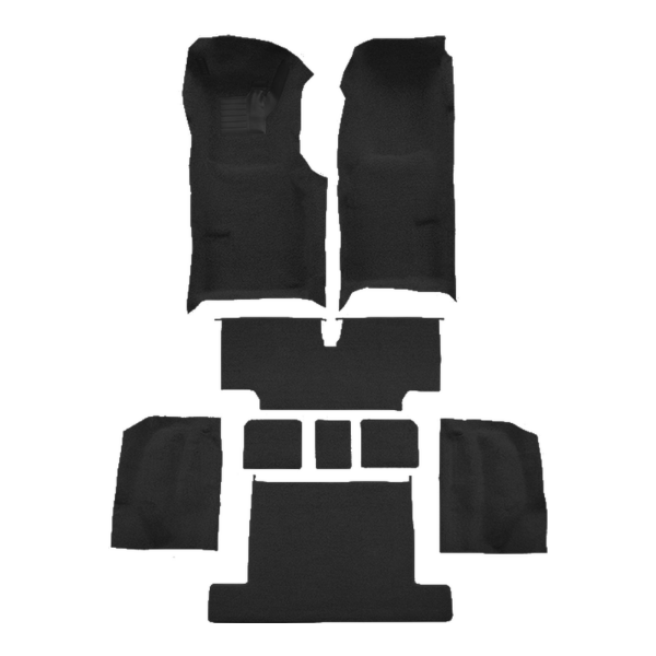 1976 Chevrolet Corvette Complete with Pad Loop Carpet Flooring 01 Black - ACC 01 Black