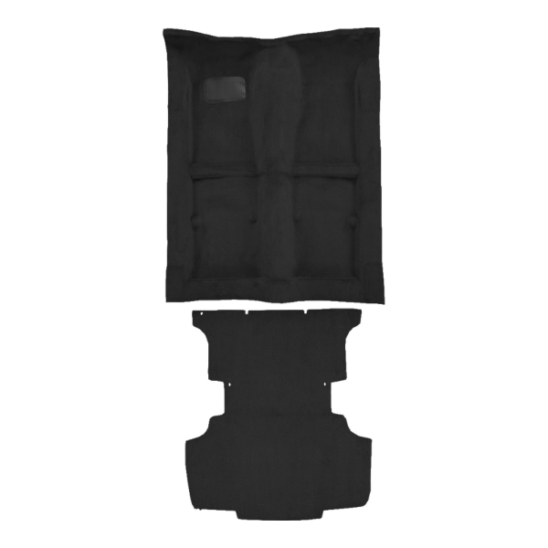 1976-1977 Toyota Celica Complete Cutpile Carpet Flooring 801 Black - ACC 801 Black