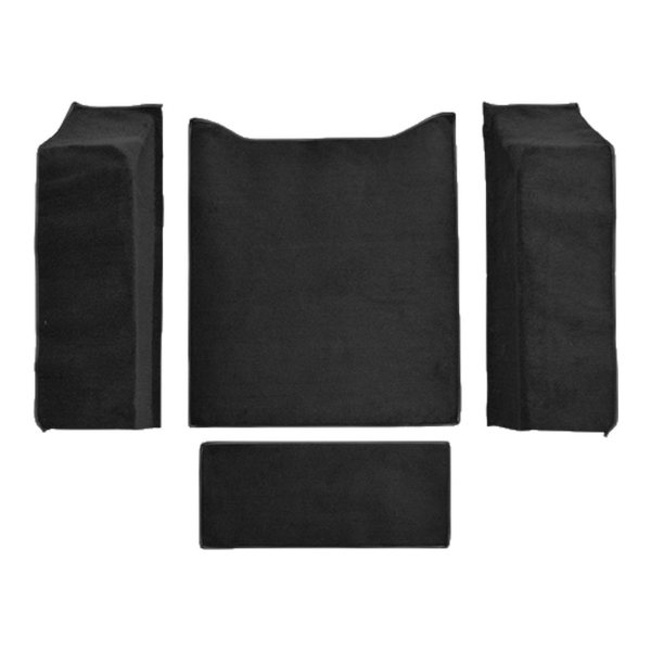 1976-1983 Jeep CJ5 Cargo Area Cutpile Carpet Flooring 801 Black - ACC 801 Black
