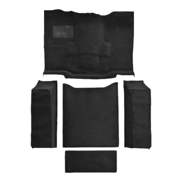 1976-1983 Jeep CJ5 Complete Cutpile Mass Carpet Flooring 801 Black - ACC 801 Black