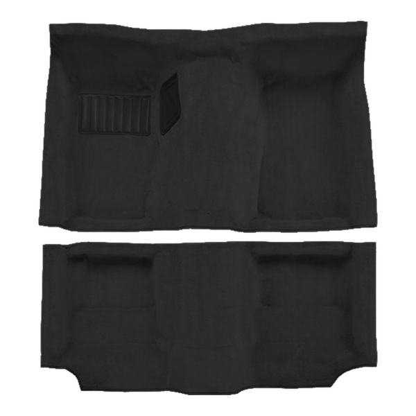 1977-1978 Nissan 280Z Pass Area Cutpile Carpet Flooring 801 Black - ACC 801 Black
