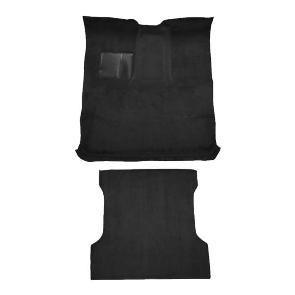 1978-1979 Ford Bronco Complete without Wheel Wells Cutpile Carpet Flooring 801 Black - ACC 801 Black