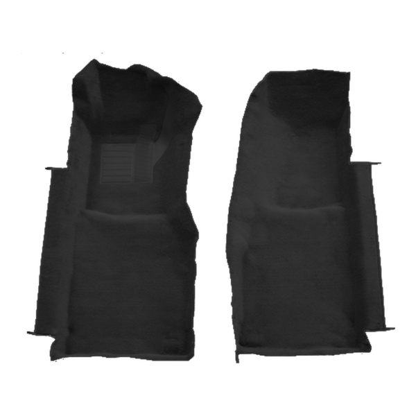 1978-1980 Chevrolet Corvette Front Cutpile Carpet Flooring 801 Black - ACC 801 Black