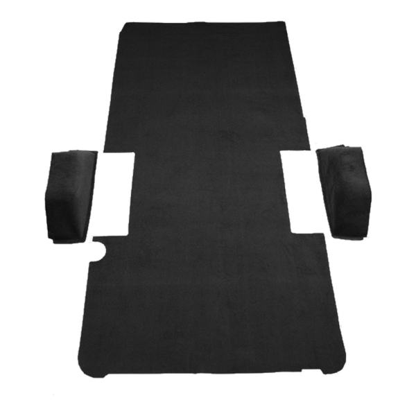 1978-1980 Dodge B300 Long ext Van Rear Fits 127 Wheel Base Cargo Area Cutpile Carpet Flooring 801 Black - ACC 801 Black