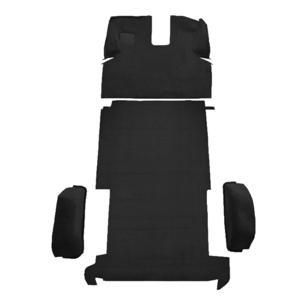 1978-1995 Chevrolet G30 Short Van Fits 110 Wheel Base Complete Cutpile Carpet Flooring 801 Black - ACC 801 Black
