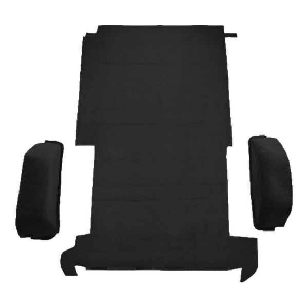 1978-1995 Chevrolet G30 Short Van Rear Fits 110 Wheel Base Cargo Area Cutpile Carpet Flooring 801 Black - ACC 801 Black