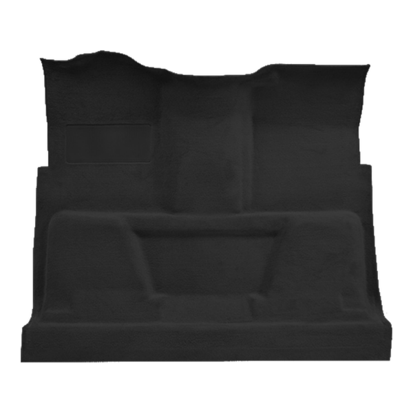 1979-1980 GMC C1500 Reg Cab 2WD Auto/3spd Column Shift Cutpile Carpet Flooring 801 Black - ACC 801 Black