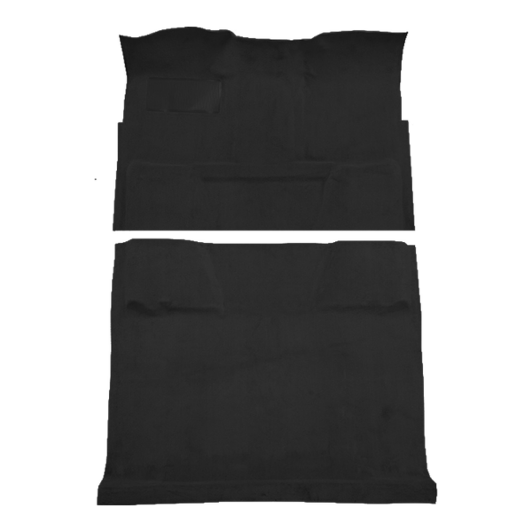 1979-1980 GMC C2500 Suburban 2WD Auto Pass Area Cutpile Carpet Flooring 801 Black - ACC 801 Black