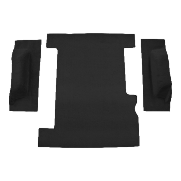 1979-1980 GMC K2500 Suburban Cargo Area Cutpile Carpet Flooring 801 Black - ACC 801 Black