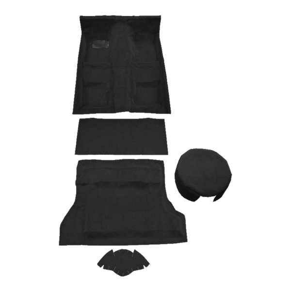 1979-1983 American Motors Spirit 2DR Lift Back Complete Cutpile Carpet Flooring 801 Black - ACC 801 Black