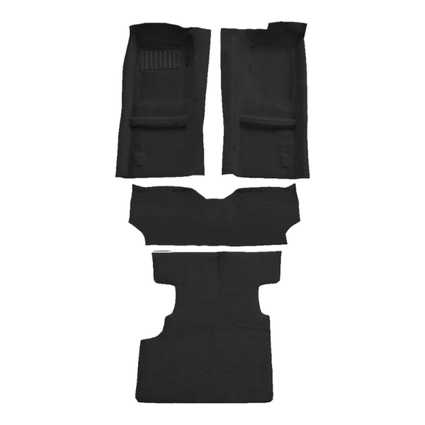 1979-1983 Nissan 280ZX Complete 2 Seater Cutpile Carpet Flooring 801 Black - ACC 801 Black