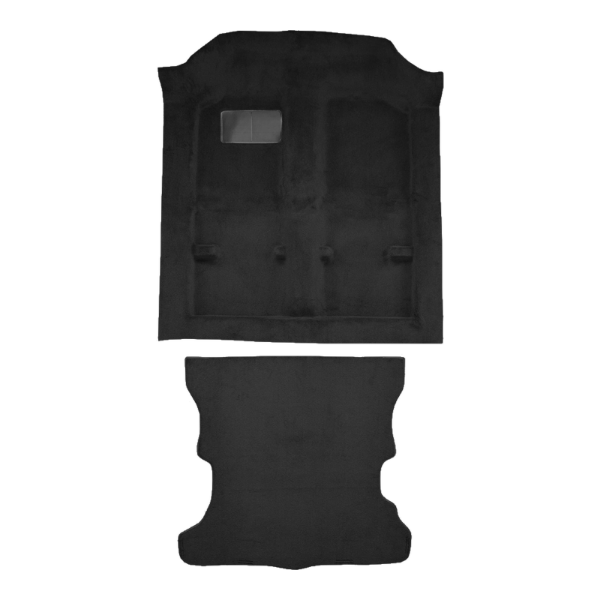 1980-1983 Honda Civic 2DR Hatchback Complete Cutpile Carpet Flooring 801 Black - ACC 801 Black