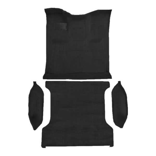1980-1986 Ford Bronco Complete Cutpile Carpet Flooring 801 Black - ACC 801 Black