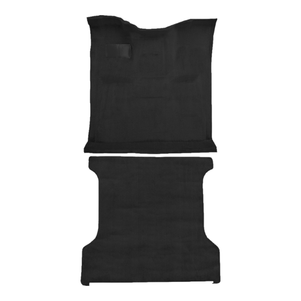 1980-1986 Ford Bronco Complete without Wheel Wells Cutpile Carpet Flooring 801 Black - ACC 801 Black