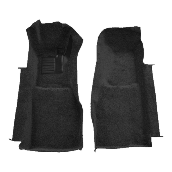 1981-1982 Chevrolet Corvette Front Cutpile Carpet Flooring 801 Black - ACC 801 Black
