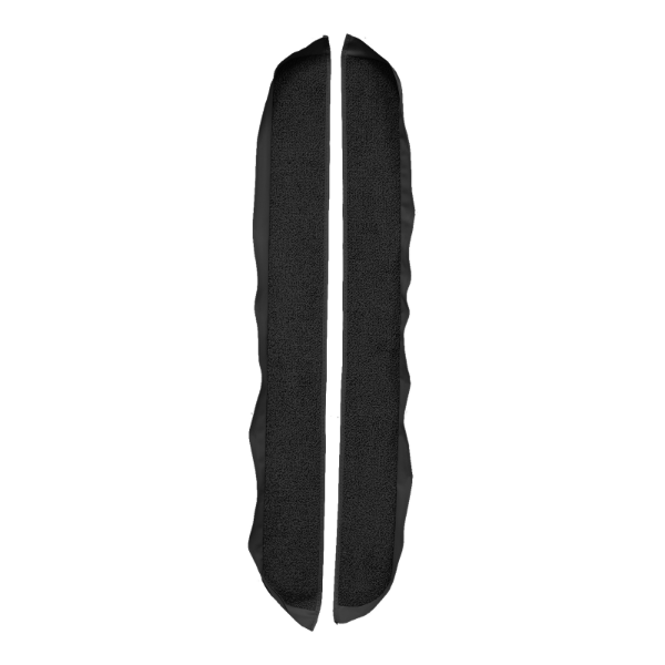 1981-1986 Ford Mustang Coupe/Hatchback Inserts Door Panel 2pc Cutpile Carpet Flooring 801 Black - ACC 801 Black