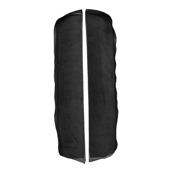 1983-1986 Ford Mustang Convertible Inserts Door Panel 2pc Cutpile Carpet Flooring 801 Black - ACC 801 Black