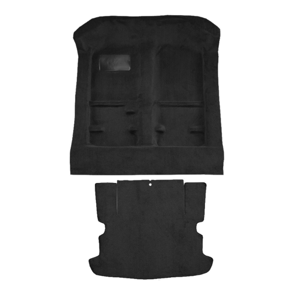 1984-1987 Honda Civic CRX Complete Cutpile Carpet Flooring 801 Black - ACC 801 Black