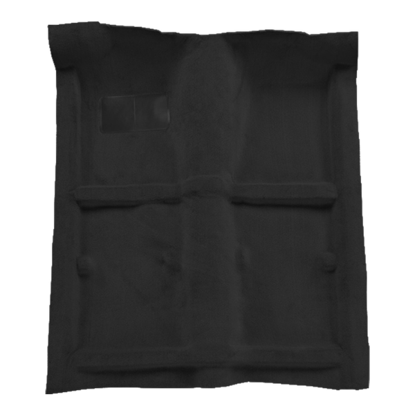 1984-1987 Toyota Corolla 2DR w/o Heat Vents Rear Wheel Drive Cutpile Carpet Flooring 801 Black - ACC 801 Black