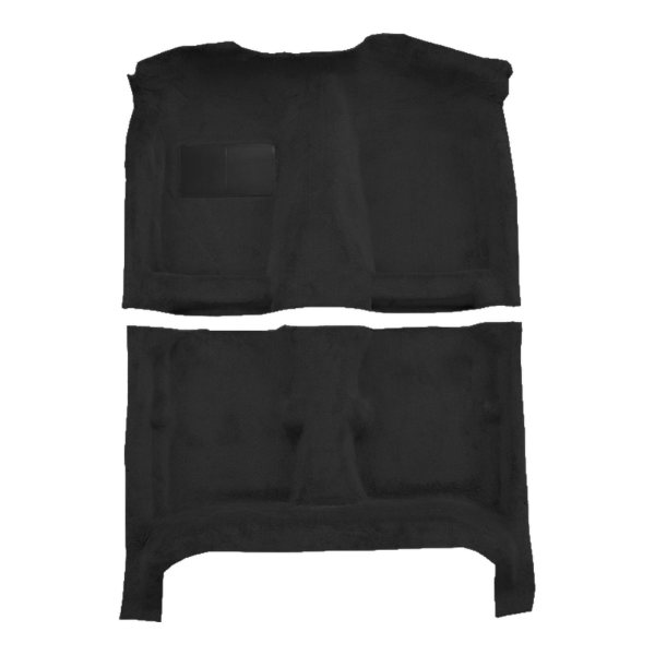 1984-1987 Toyota Corolla 4DR Lift Back w/o Heat Vents Cutpile Carpet Flooring 801 Black - ACC 801 Black