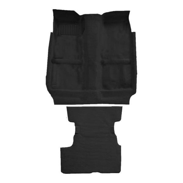 1984-1989 Nissan 300ZX 2 Seater Complete Cutpile Carpet Flooring 801 Black - ACC 801 Black