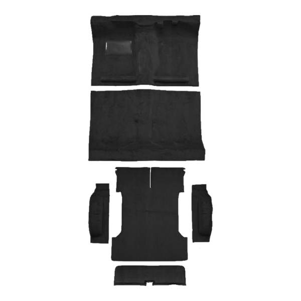 1984-1989 Toyota 4Runner Complete Cutpile Carpet Flooring 801 Black - ACC 801 Black