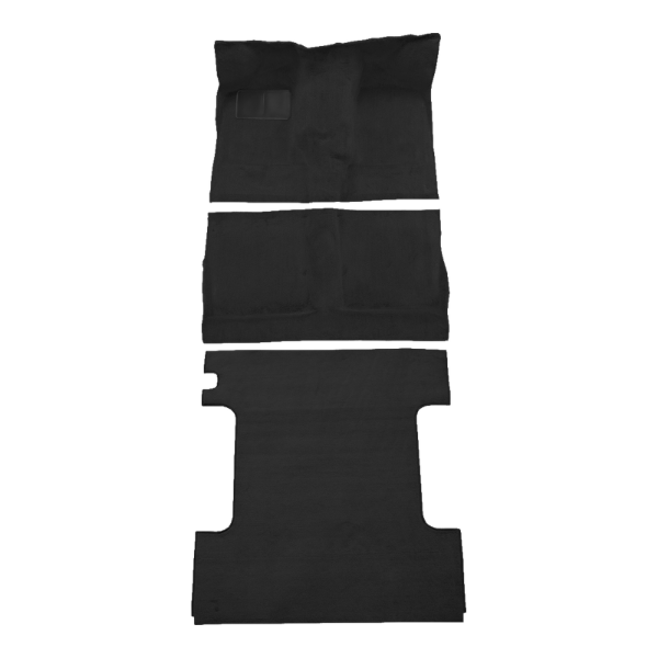 1984-1991 Isuzu Trooper 2DR Complete Cutpile Carpet Flooring 801 Black - ACC 801 Black