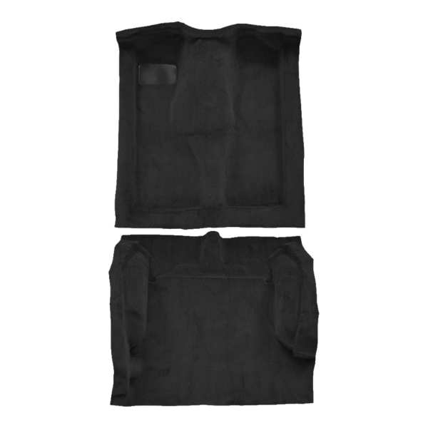 1985-1990 Jeep Cherokee Pioneer 4DR Complete Cutpile Carpet Flooring 801 Black - ACC 801 Black