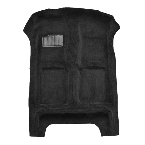 1985-1992 Volkswagen Jetta 4DR Cutpile Carpet Flooring 801 Black - ACC 801 Black