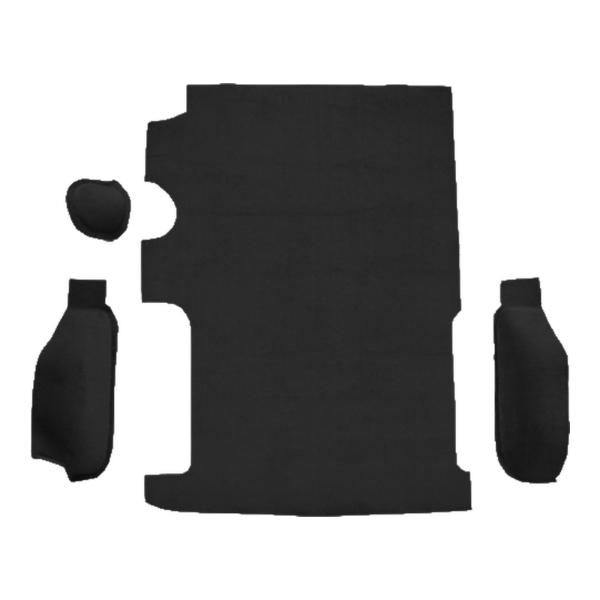 1985-1994 GMC Safari Cargo Area Cutpile Carpet Flooring 801 Black - ACC 801 Black