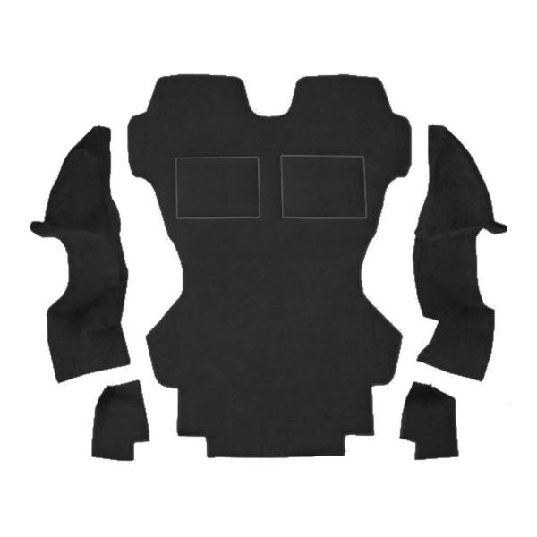 1986-1991 Mazda RX-7 Coupe 2 Seater Cargo Area Cutpile Carpet Flooring 801 Black - ACC 801 Black