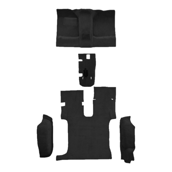 1986-1995 Suzuki Samurai w/o Roll Bar Cutout Complete Cutpile Carpet Flooring 801 Black - ACC 801 Black