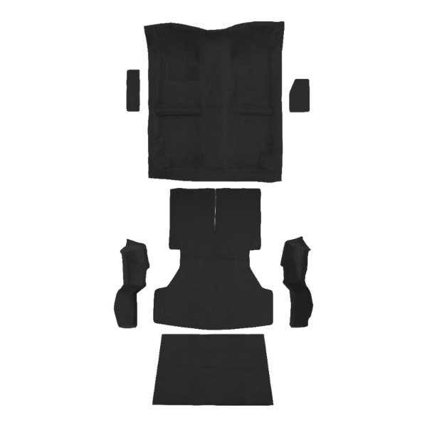 1987-1989 Chrysler Conquest 2DR Hatchback Complete Cutpile Carpet Flooring 801 Black - ACC 801 Black