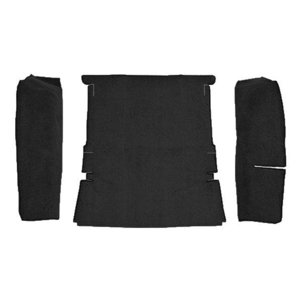 1987-1989 Dodge Raider 2DR Cargo Area Cutpile Carpet Flooring 801 Black - ACC 801 Black