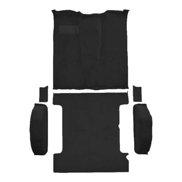 1987-1991 Chevrolet Blazer Complete Cutpile Carpet Flooring 801 Black - ACC 801 Black