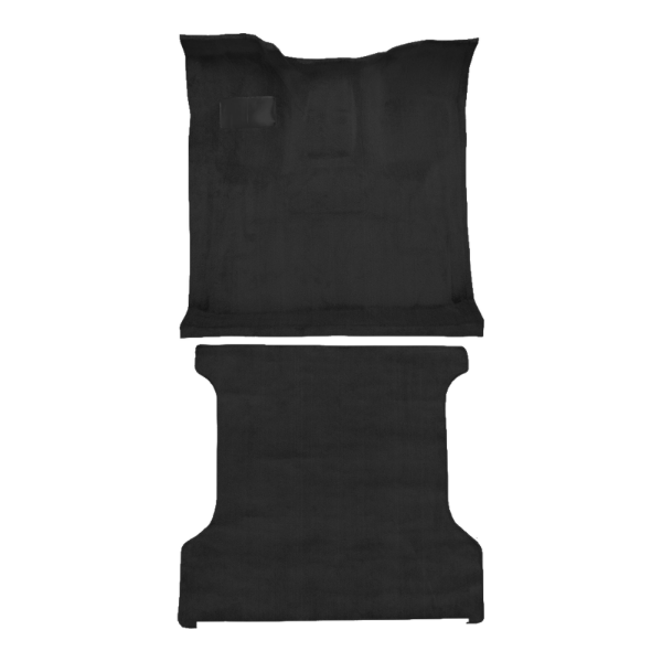 1987-1993 Ford Bronco Complete without Wheel Wells Cutpile Carpet Flooring 801 Black - ACC 801 Black